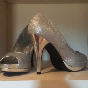 Rampage silver heels